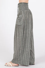 SAGE + FIG Cotton Gauze Wash Stripe Pants Trendsi