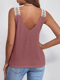 Full Size Lace Detail V-Neck Tank Trendsi