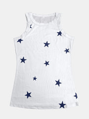 Full Size Star Round Neck Tank - Trendsi