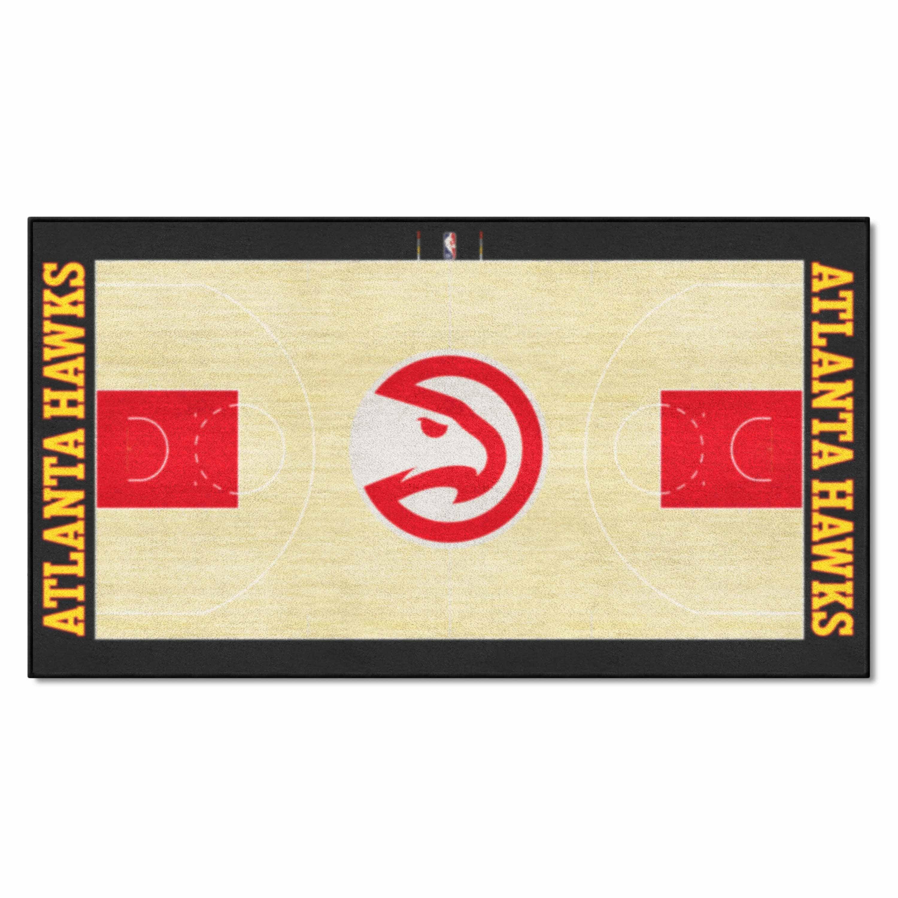 Atlanta Hawks Large Court Runner Rug - 30in. x 54in. - Atlanta Hawks