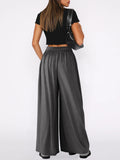 High Waist Wide Leg Pants Trendsi