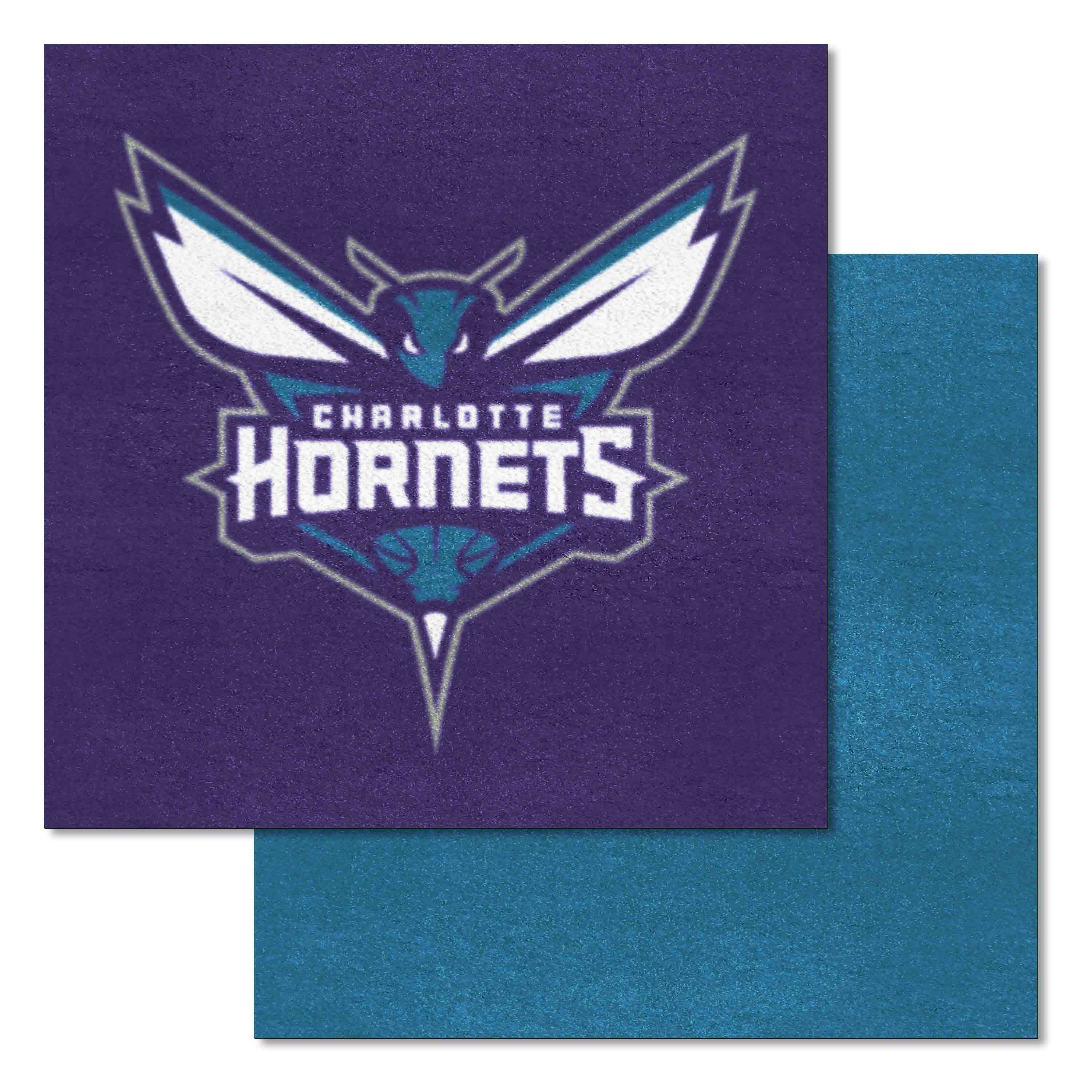 Charlotte Hornets Team Carpet Tiles - 45 Sq Ft.