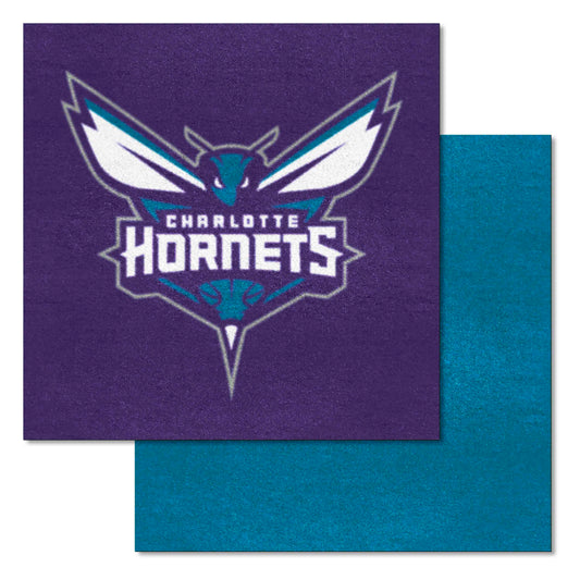 Charlotte Hornets Team Carpet Tiles - 45 Sq Ft. - Charlotte Hornets