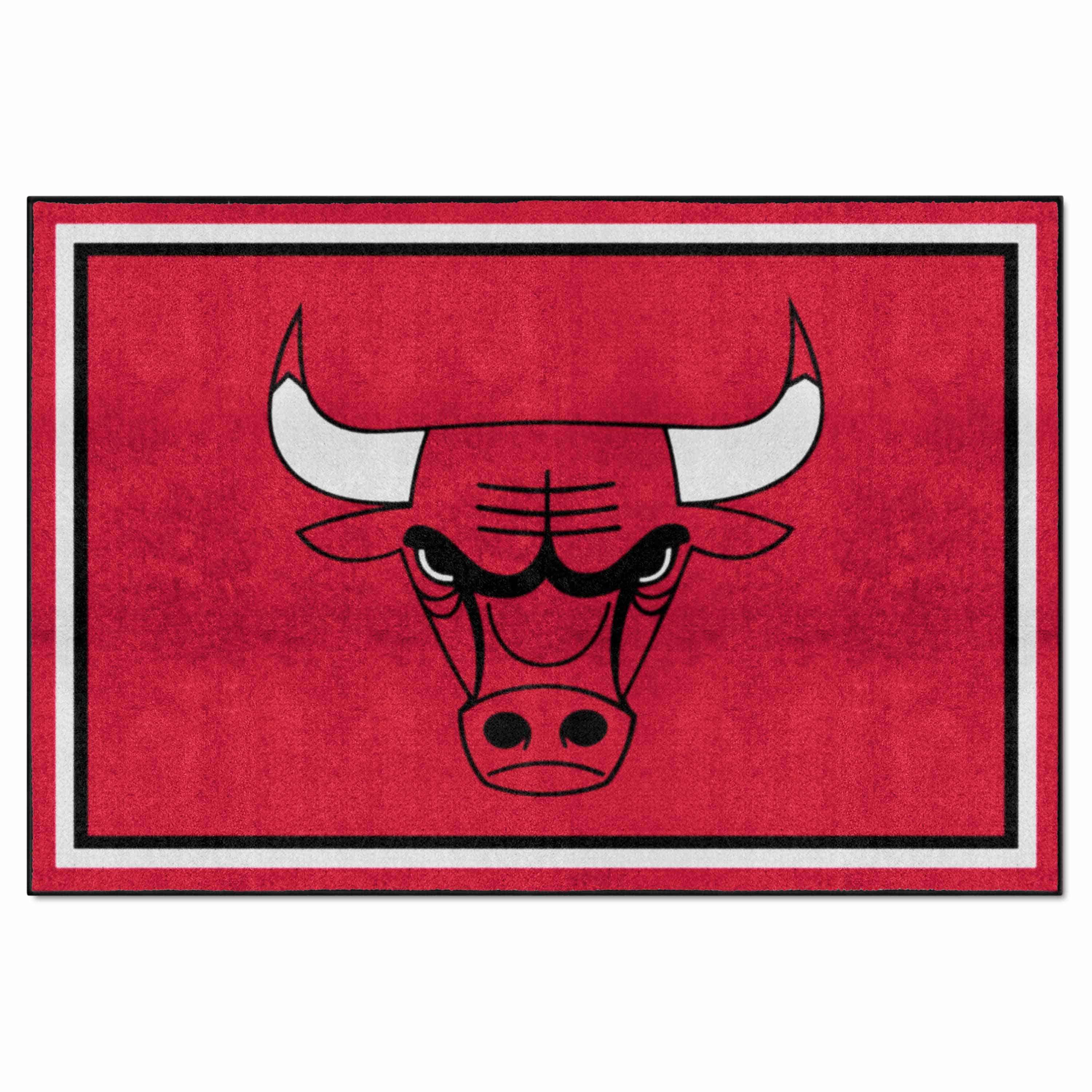 Chicago Bulls 5ft. x 8 ft. Plush Area Rug - Chicago Bulls