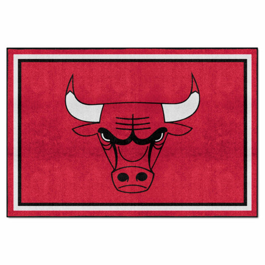 Chicago Bulls 5ft. x 8 ft. Plush Area Rug - Chicago Bulls