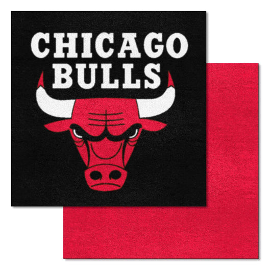 Chicago Bulls Team Carpet Tiles - 45 Sq Ft. - Chicago Bulls