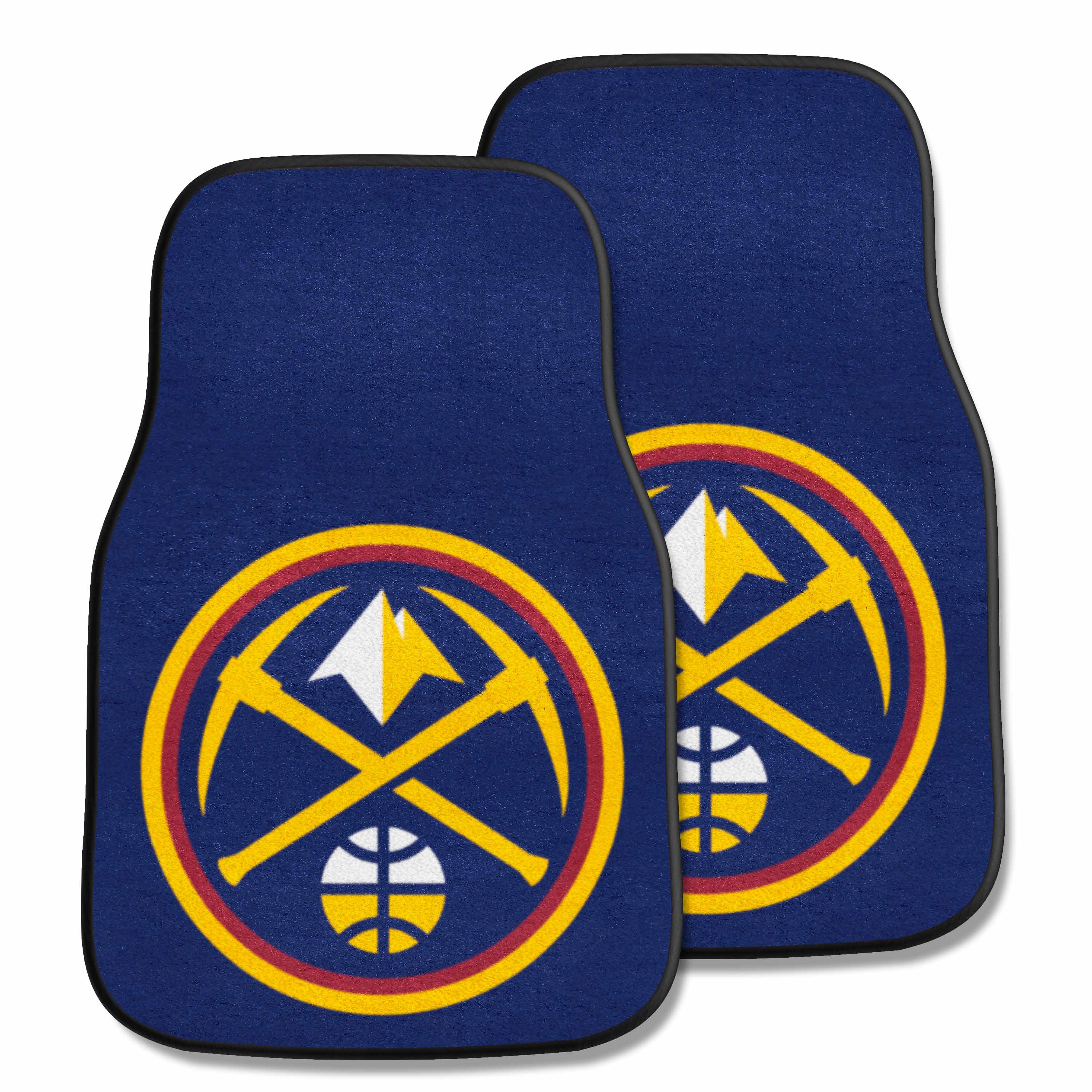 Denver Nuggets Front Carpet Car Mat Set - 2 Pieces