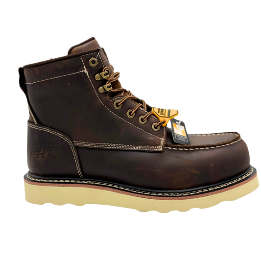 AdTec Men Rancho - Men's 6" Moc-Toe Work Boot With Composite Safety Toe