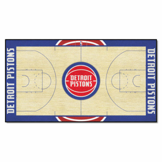 Detroit Pistons Pistons Large Court Runner Rug - 30in. x 54in.