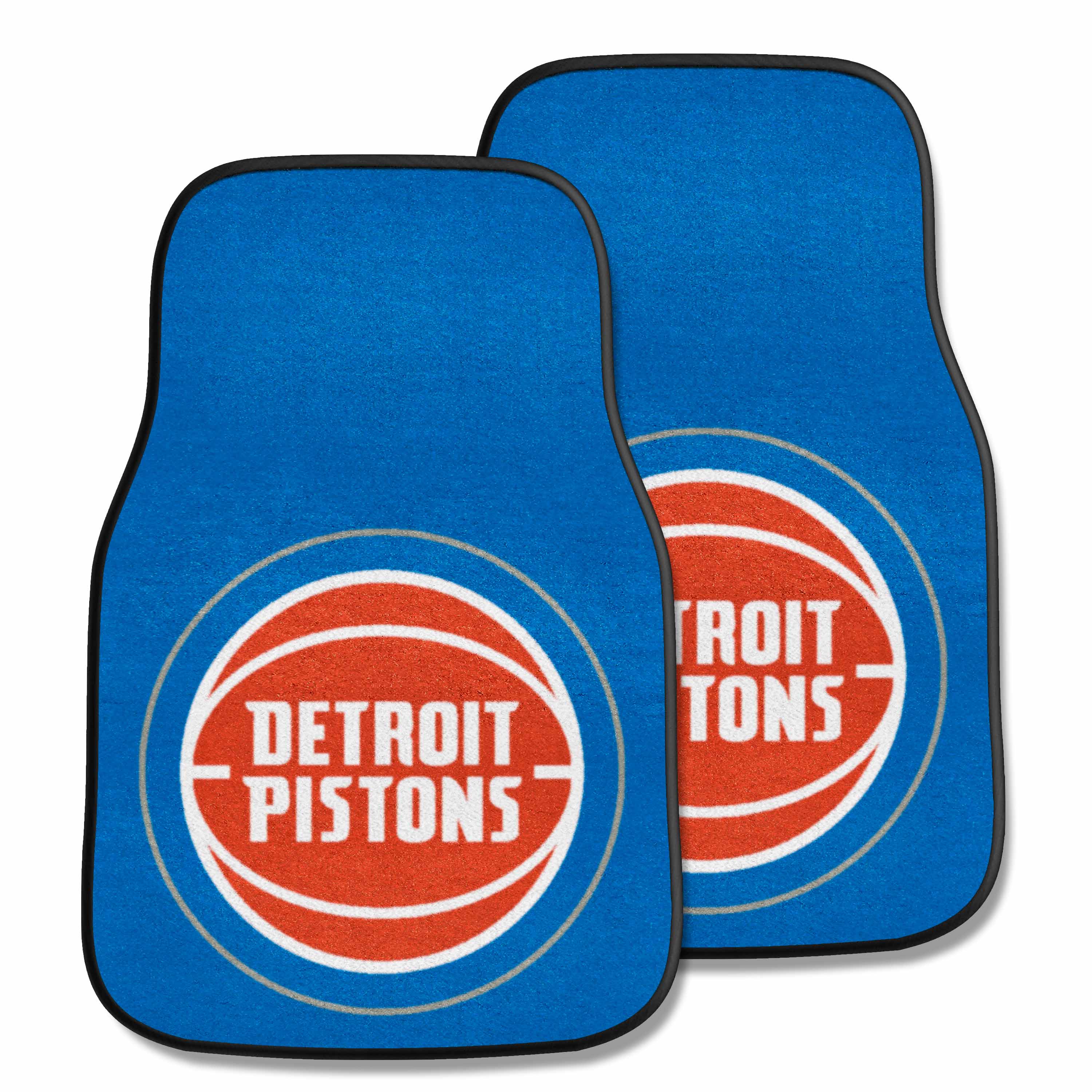 Detroit Pistons Front Carpet Car Mat Set - 2 Pieces - Detroit Pistons