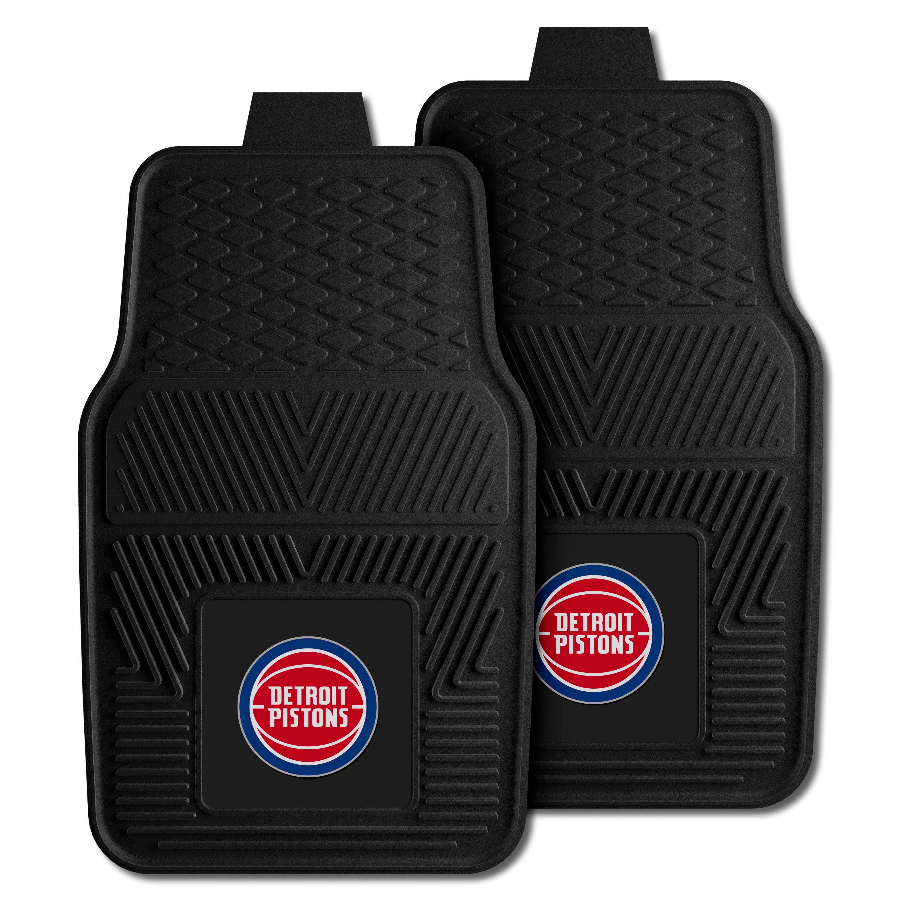 Detroit Pistons Heavy Duty Car Mat Set - 2 Pieces - Detroit Pistons