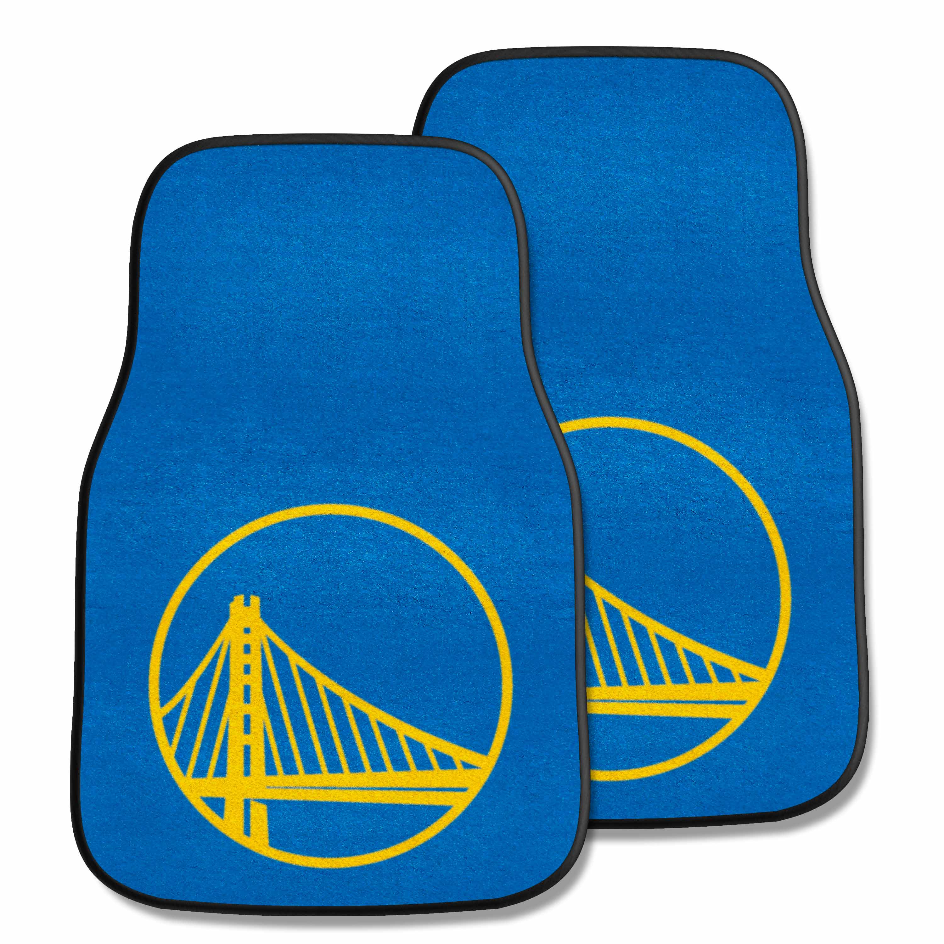 Golden State Warriors Front Carpet Car Mat Set - 2 Pieces