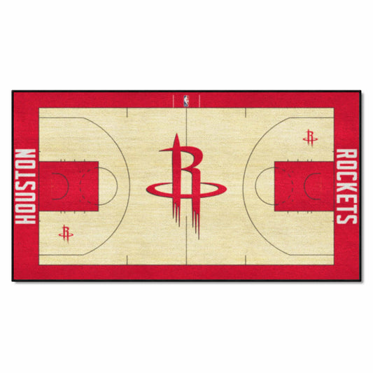 Houston Rockets Large Court Runner Rug - 30in. x 54in. - Houston Rockets