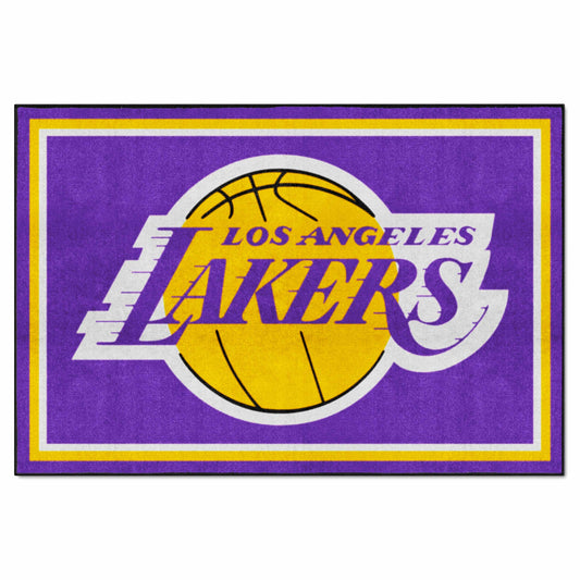 Los Angeles Lakers 5ft. x 8 ft. Plush Area Rug