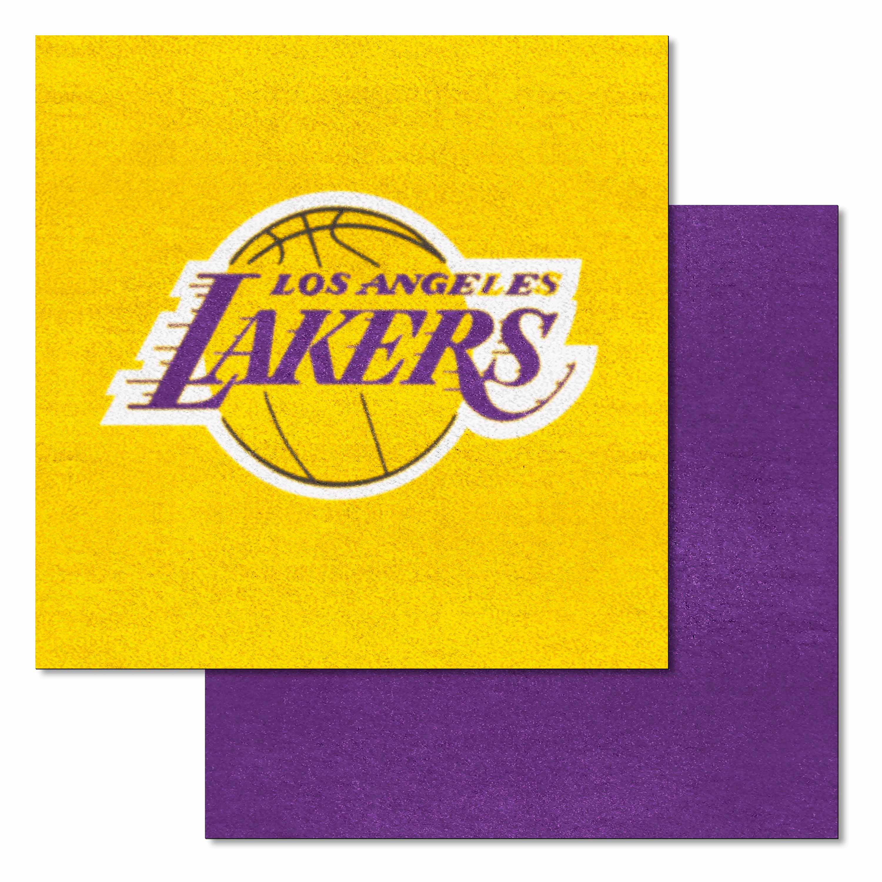 Los Angeles Lakers Team Carpet Tiles - 45 Sq Ft.