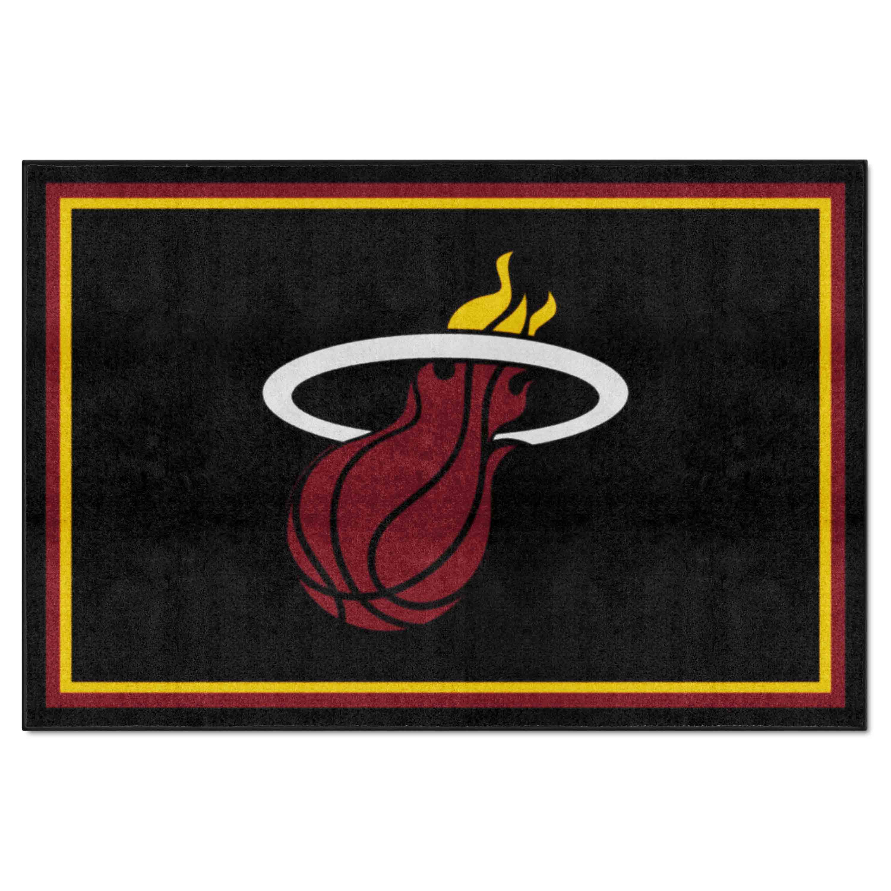 Miami Heat 5ft. x 8 ft. Plush Area Rug - Miami Heat