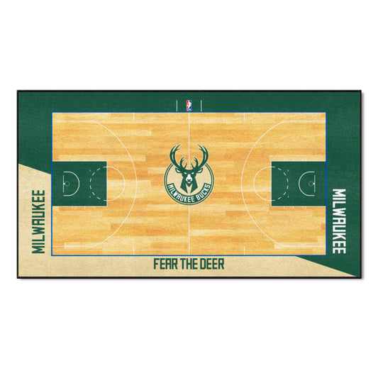 Milwaukee Bucks Large Court Runner Rug - 30in. x 54in.