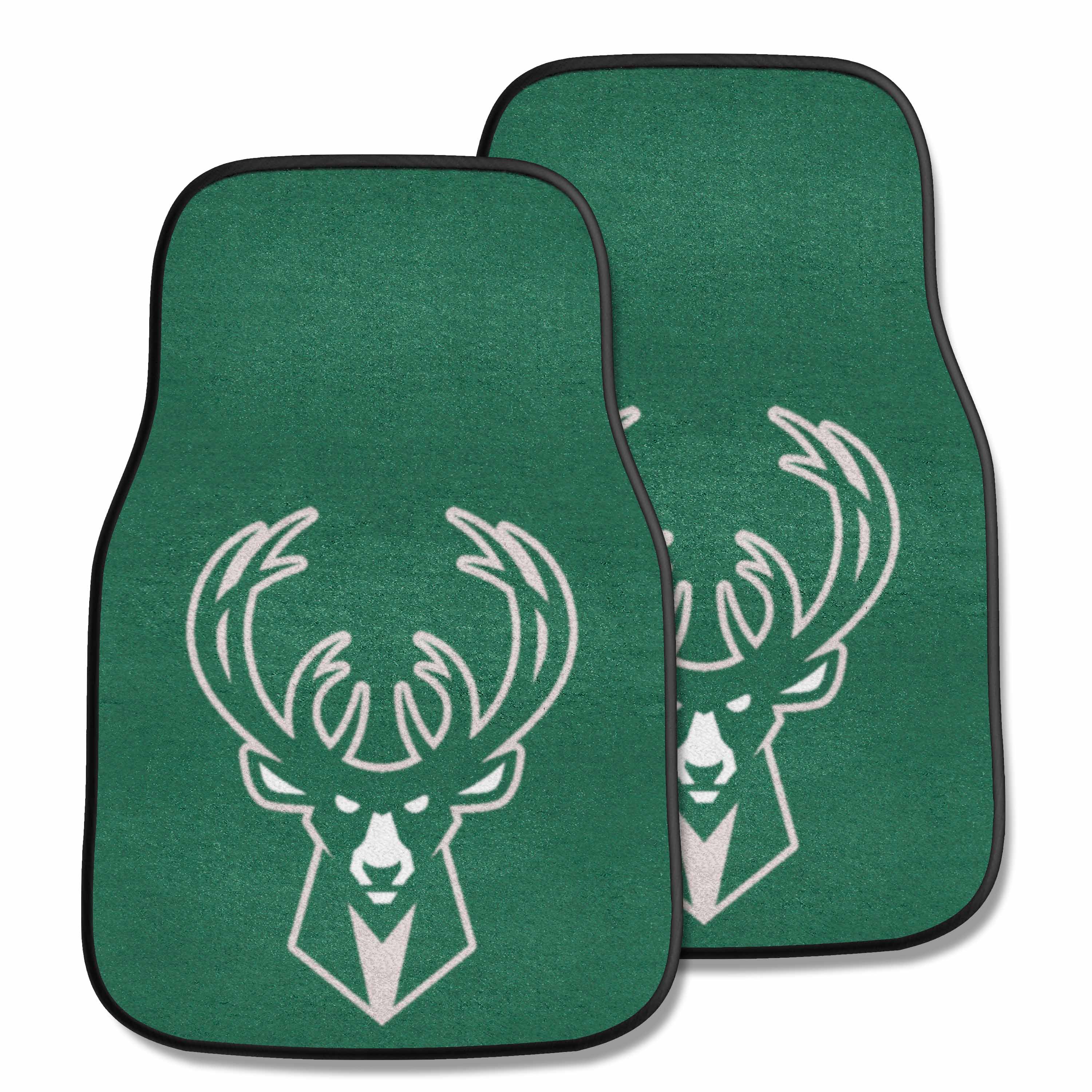 Milwaukee Bucks Front Carpet Car Mat Set - 2 Pieces