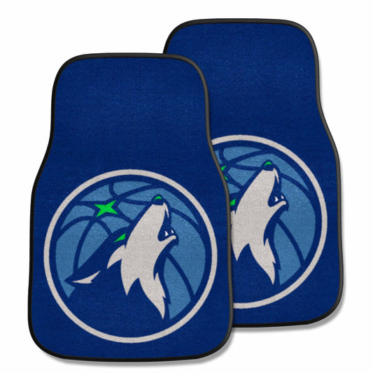 Minnesota Timberwolves Front Carpet Car Mat Set - 2 Pieces