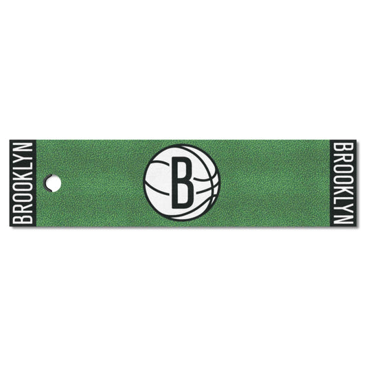 Brooklyn Nets Putting Green Mat - 1.5ft. x 6ft. - Brooklyn Nets