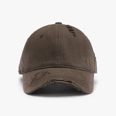 Distressed Adjustable Cotton Hat Trendsi