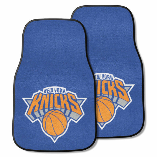 New York Knicks Front Carpet Car Mat Set - 2 Pieces