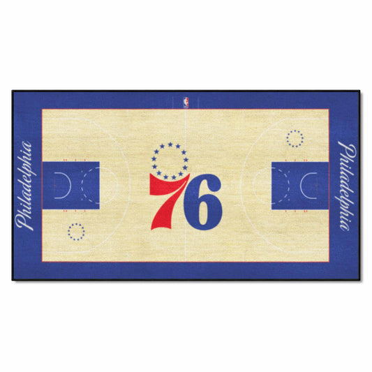 Philadelphia 76ers Large Court Runner Rug - 30in. x 54in.