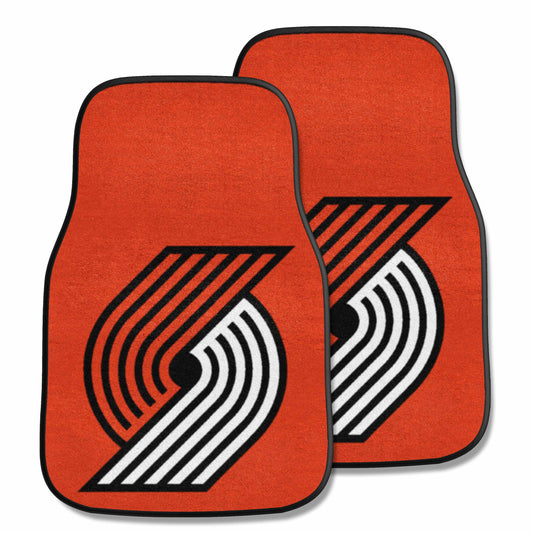 Portland Trail Blazers Front Carpet Car Mat Set - 2 Pieces