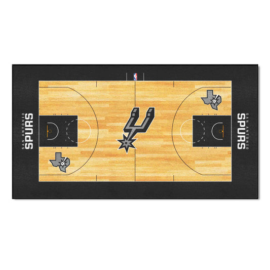 San Antonio Spurs Large Court Runner Rug - 30in. x 54in.