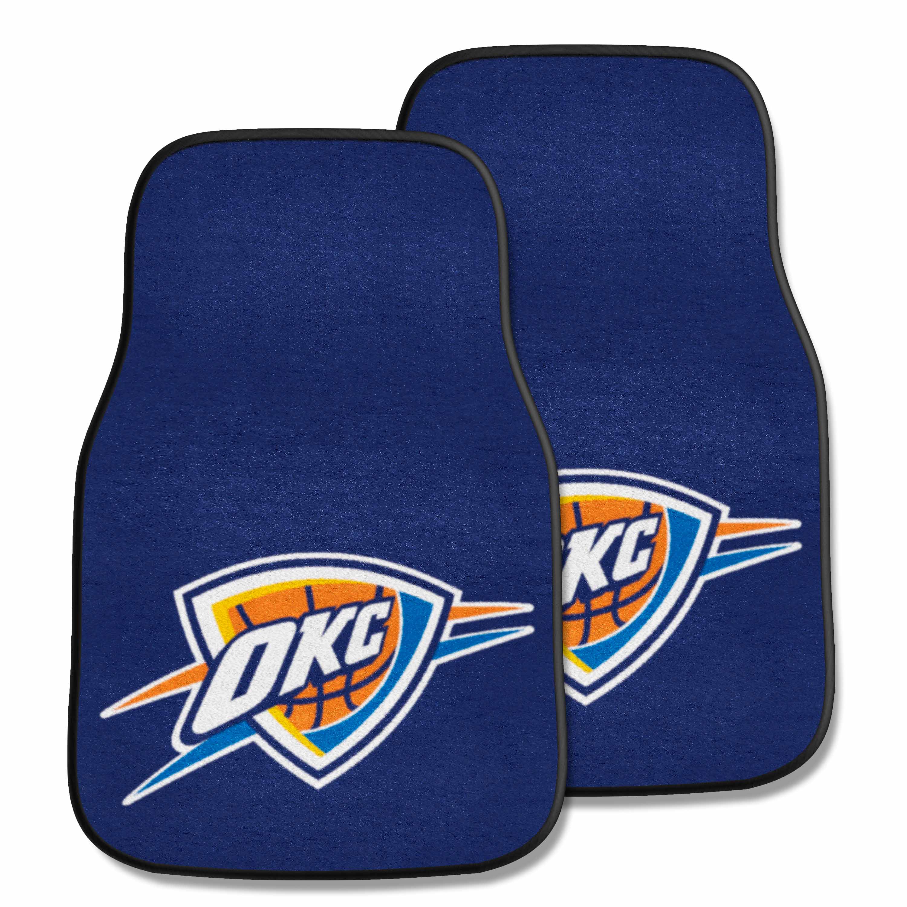 Oklahoma City Thunder Front Carpet Car Mat Set - 2 Pieces