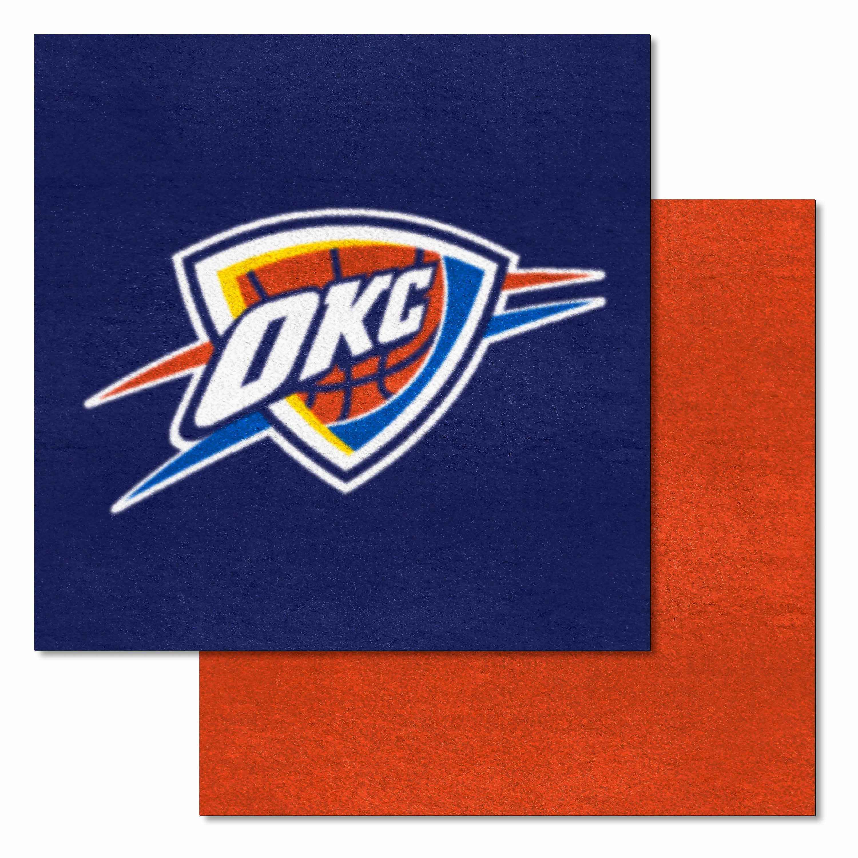 Oklahoma City Thunder Team Carpet Tiles - 45 Sq Ft. - Oklahoma City Thunder