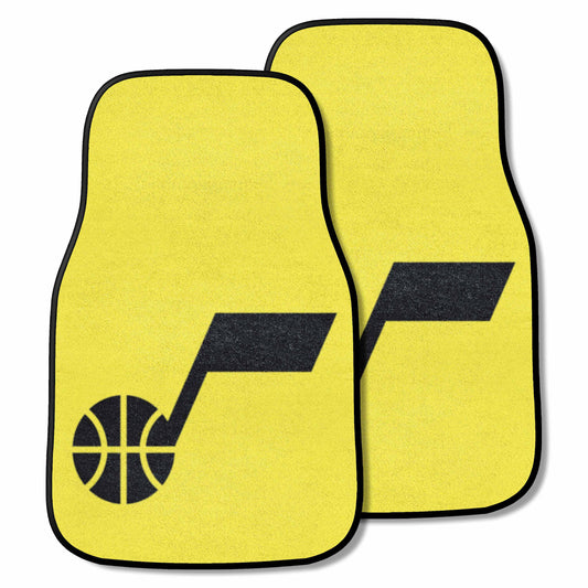 Utah Jazz Front Carpet Car Mat Set - 2 Pieces