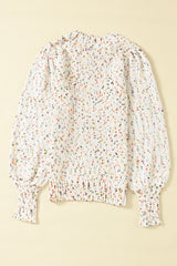 Confetti Round Neck Long Sleeve Sweater