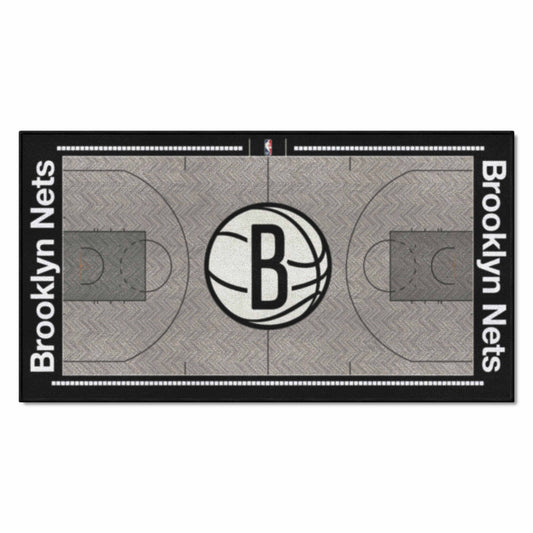 Brooklyn Nets Court Runner Rug - 24in. x 44in. - Brooklyn Nets