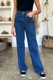 Judy Blue Full Size High Rise Straight Jeans - Trendsi