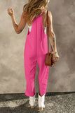 Pocketed Spaghetti Strap Wide Leg Jumpsuit - Flyclothing LLC