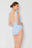 Marina West Swim Full Size Float Ruffle Faux Wrap One-Piece Swimsuit - Trendsi