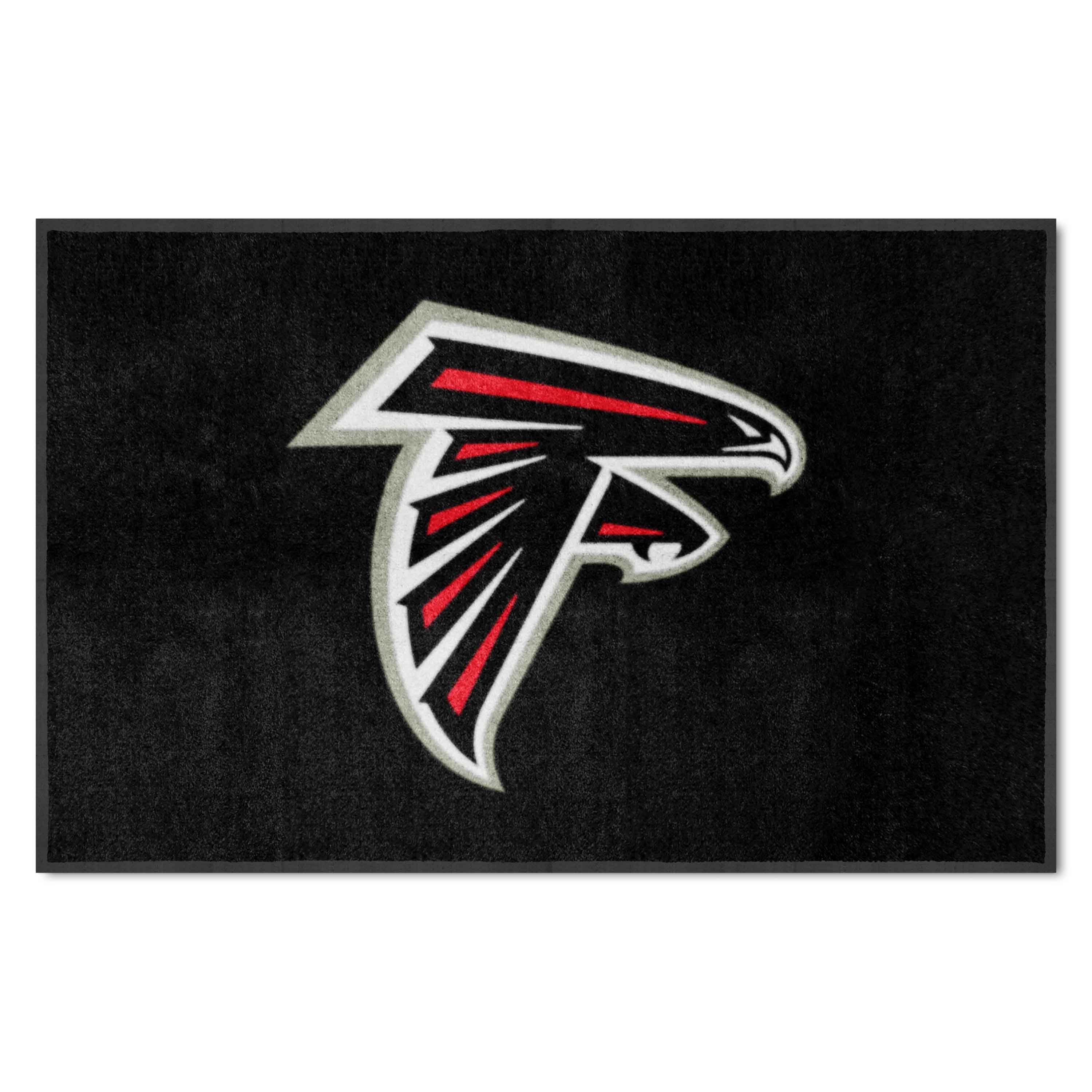 Atlanta Falcons 4X6 High-Traffic Mat with Durable Rubber Backing - Landscape Orientation - Atlanta Falcons