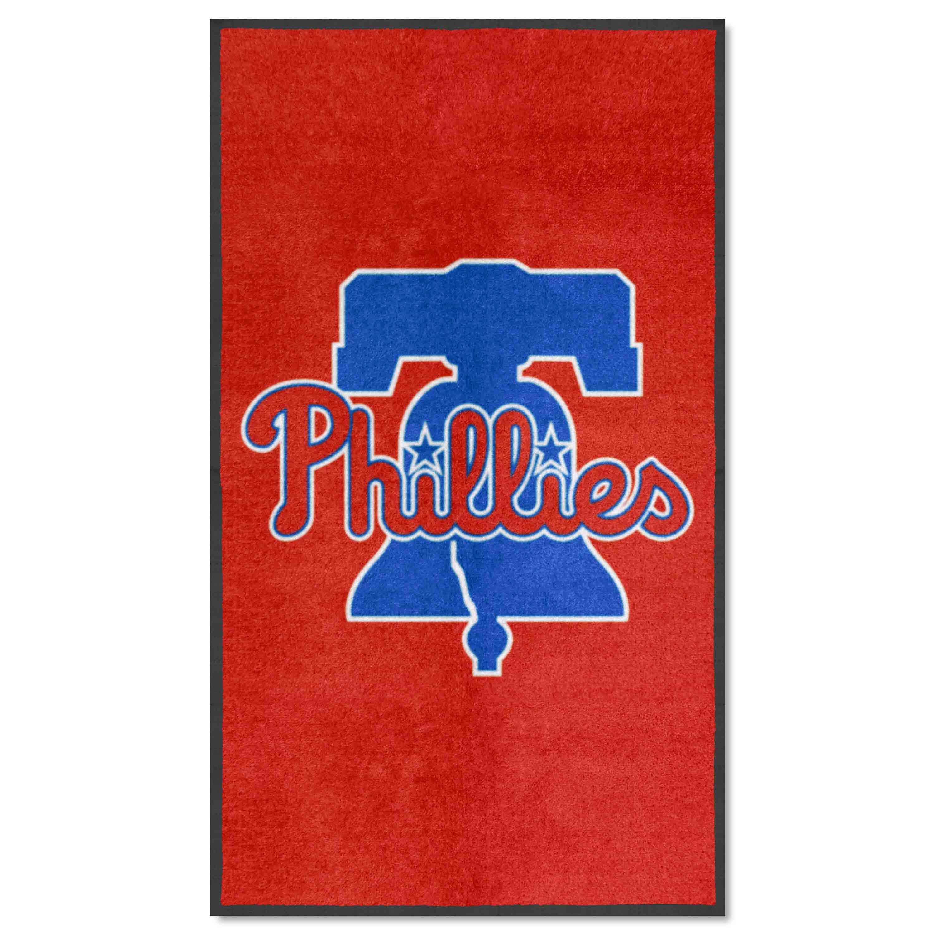 Philadelphia Phillies 3X5 High-Traffic Mat with Durable Rubber Backing - Portrait Orientation