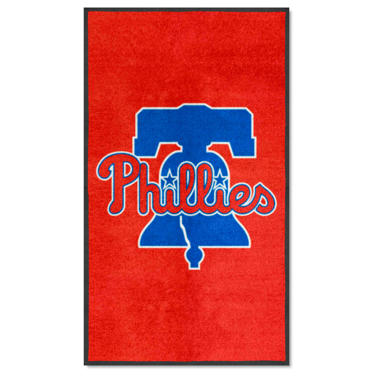 Philadelphia Phillies 3X5 High-Traffic Mat with Durable Rubber Backing - Portrait Orientation