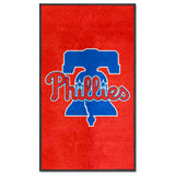 Philadelphia Phillies 3X5 High-Traffic Mat with Durable Rubber Backing - Portrait Orientation