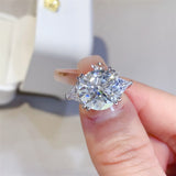 5 Carat Moissanite 925 Sterling Silver Ring Trendsi