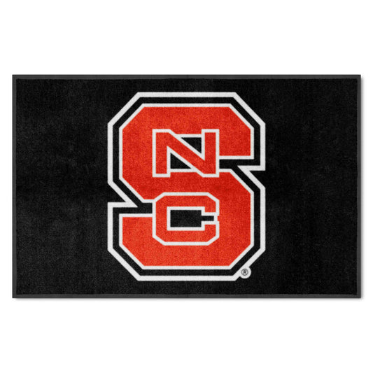 NC State 4X6 High-Traffic Mat with Durable Rubber Backing - Landscape Orientation