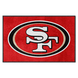 San Francisco 49ers 4X6 High-Traffic Mat with Durable Rubber Backing - Landscape Orientation