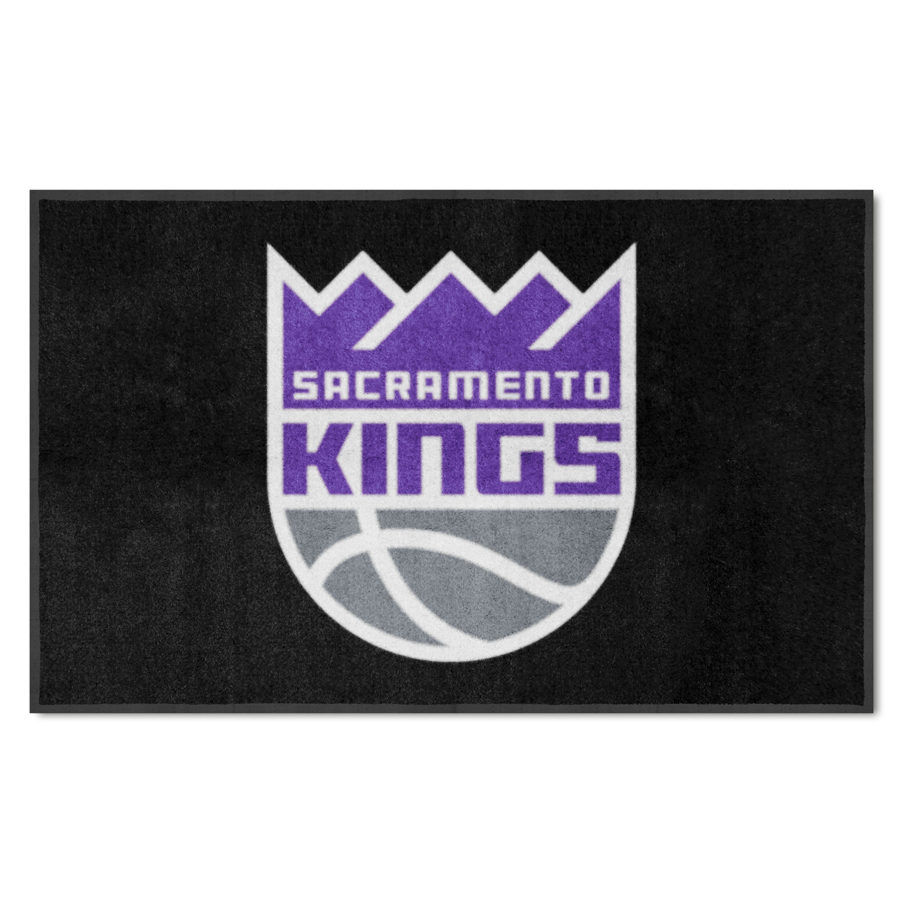 Sacramento Kings 4X6 High-Traffic Mat with Durable Rubber Backing - Landscape Orientation