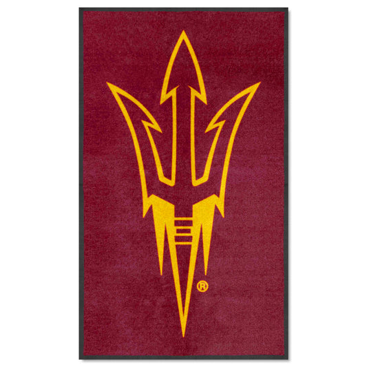 Arizona State 3X5 High-Traffic Mat with Durable Rubber Backing - Portrait Orientation