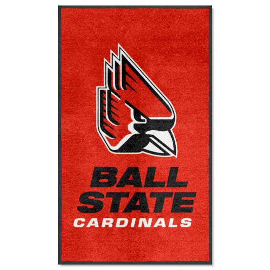 Ball State 3X5 High-Traffic Mat with Durable Rubber Backing - Portrait Orientation - Ball State