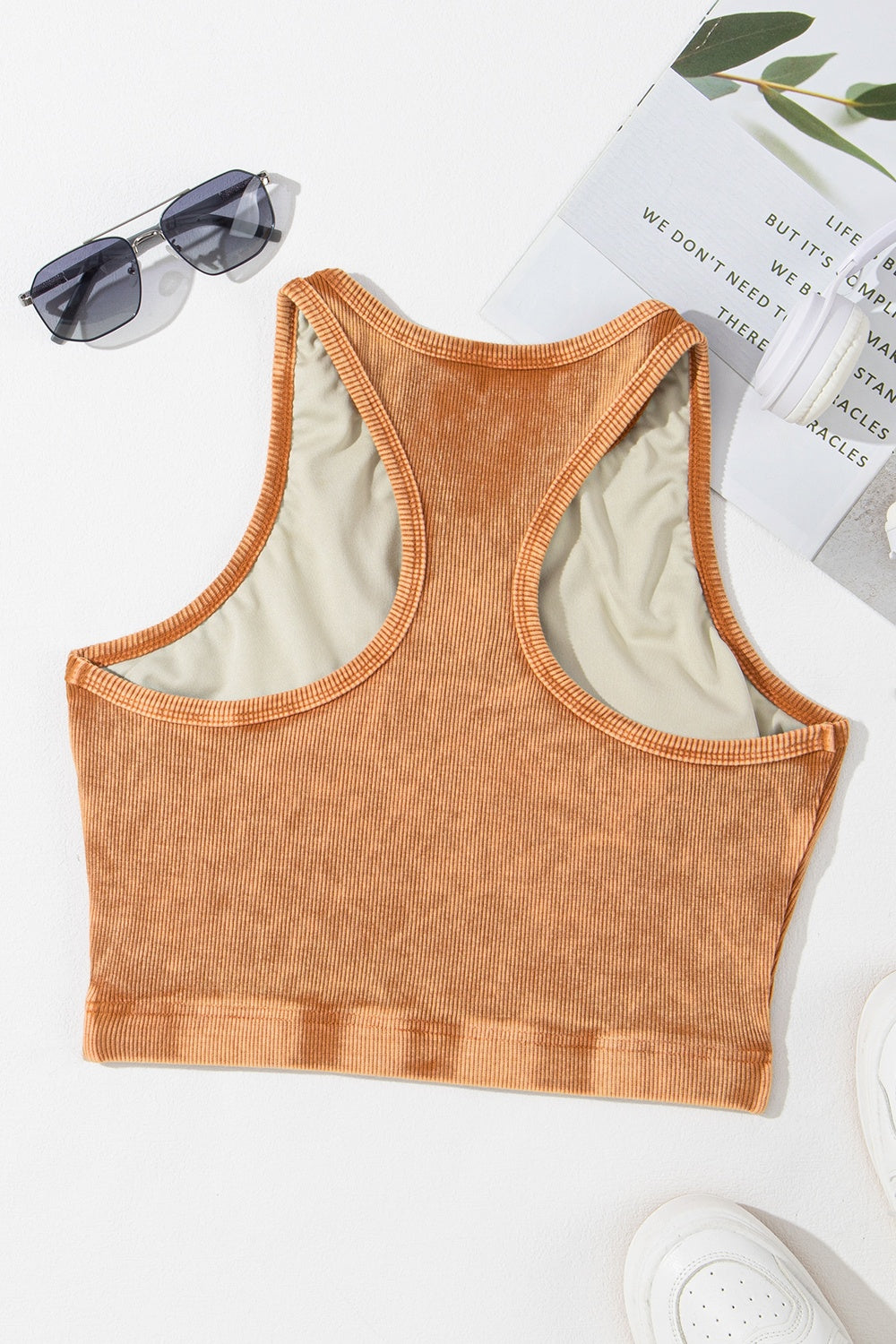 Round Neck Racerback  Tank Trendsi