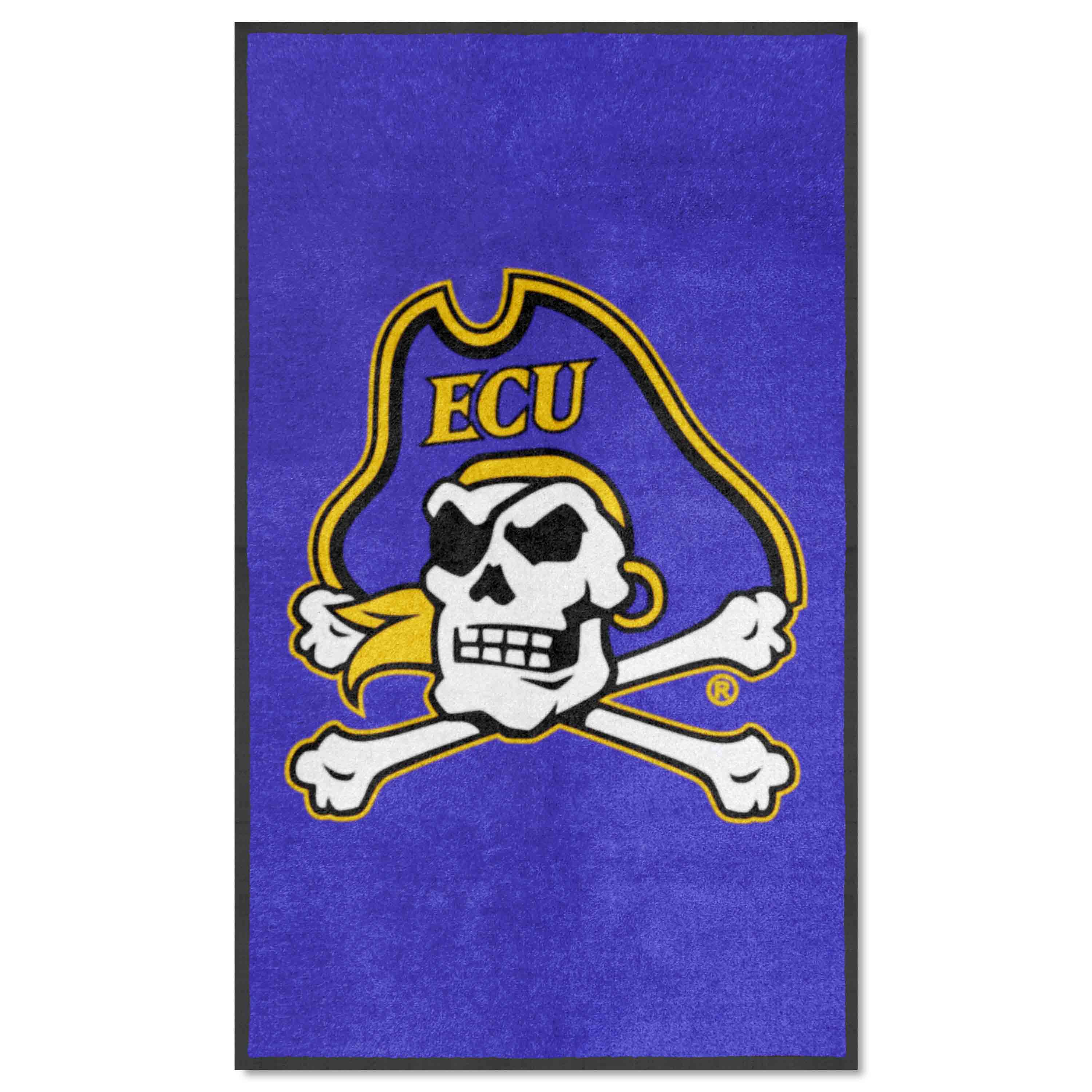 East Carolina 3X5 High-Traffic Mat with Durable Rubber Backing - Portrait Orientation