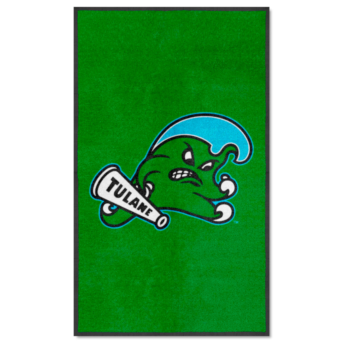 Tulane 3X5 High-Traffic Mat with Durable Rubber Backing - Portrait Orientation